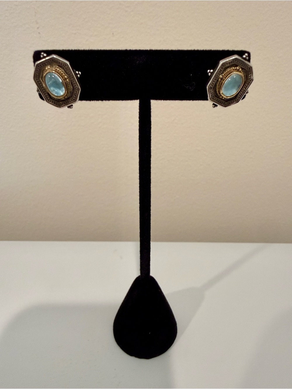 Gerochristo Earrings in Sterling and 18k Gold